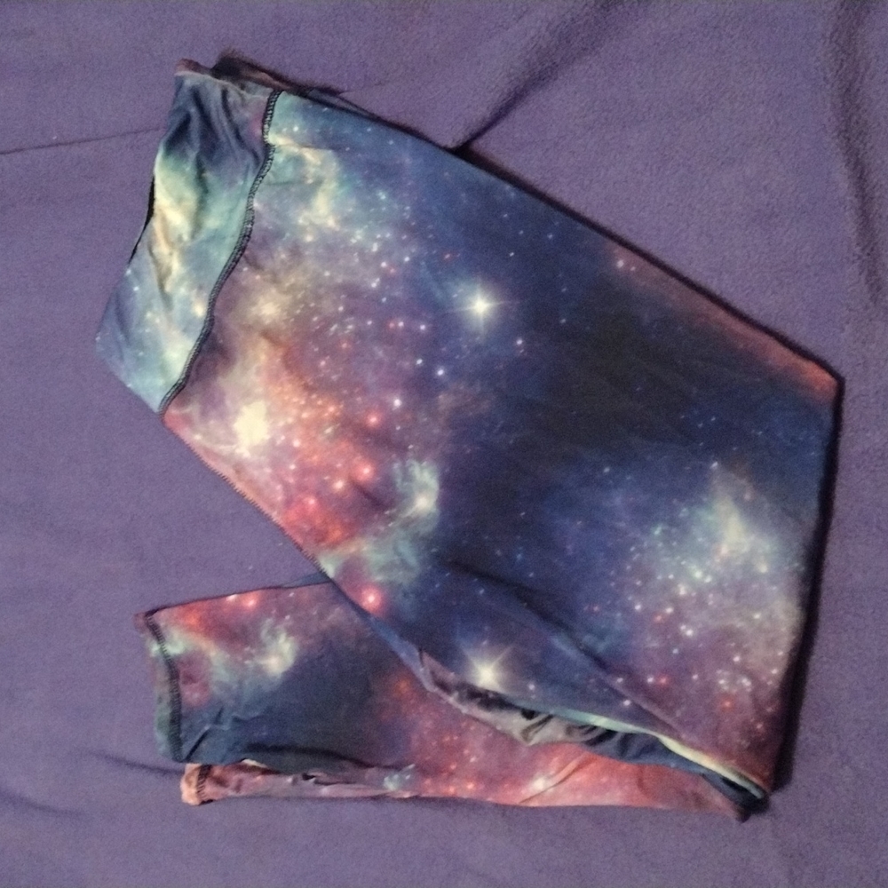 ZONE PRO Galaxy print athletic leggings size 2x